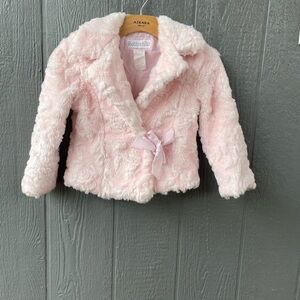 Rothschild Blush Pink Faux Fur Kids coat